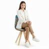 Buy Dining Chair Brielle Upholstered Scandi Design Wooden Legs Premium - Patchwork Amy Multicolour 59960 at MyFaktory